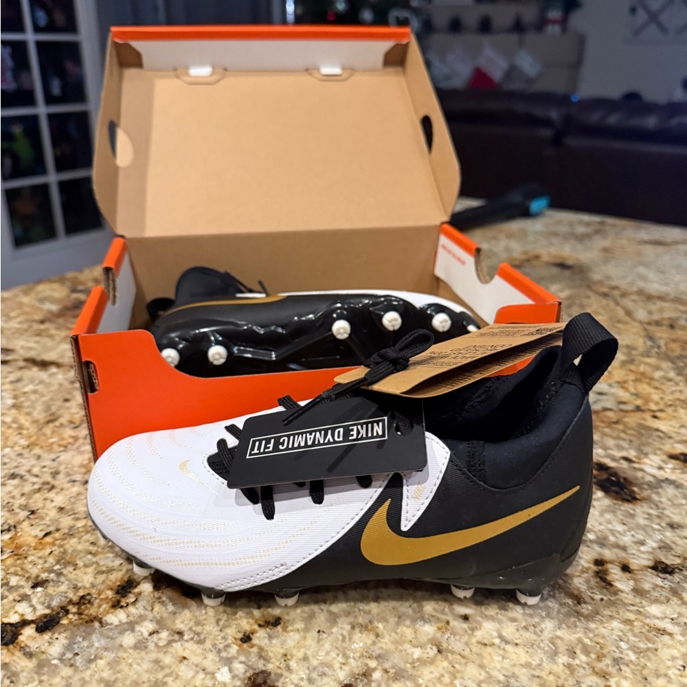 Nike Kids Sneakers - Black, White, and Gold